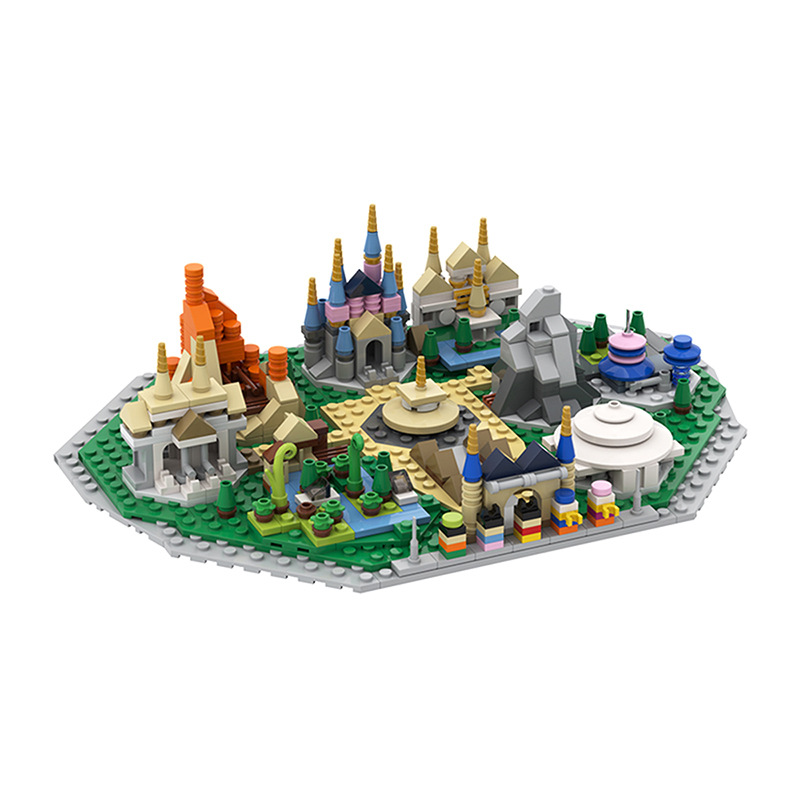 buildmoc moc-12753乐高迪斯尼乐园成人玩具兼容乐高拼搭积木玩具