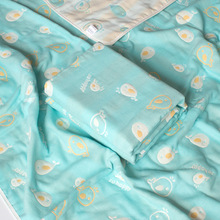 儿童纯棉纱布被子六层新生儿毛巾被婴儿宝宝浴巾盖毯盖被夏季四季