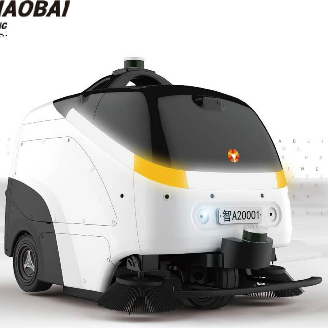 蜗小白全自动无人驾驶室外清扫机器人强力清扫喷淋抑尘多场地适用