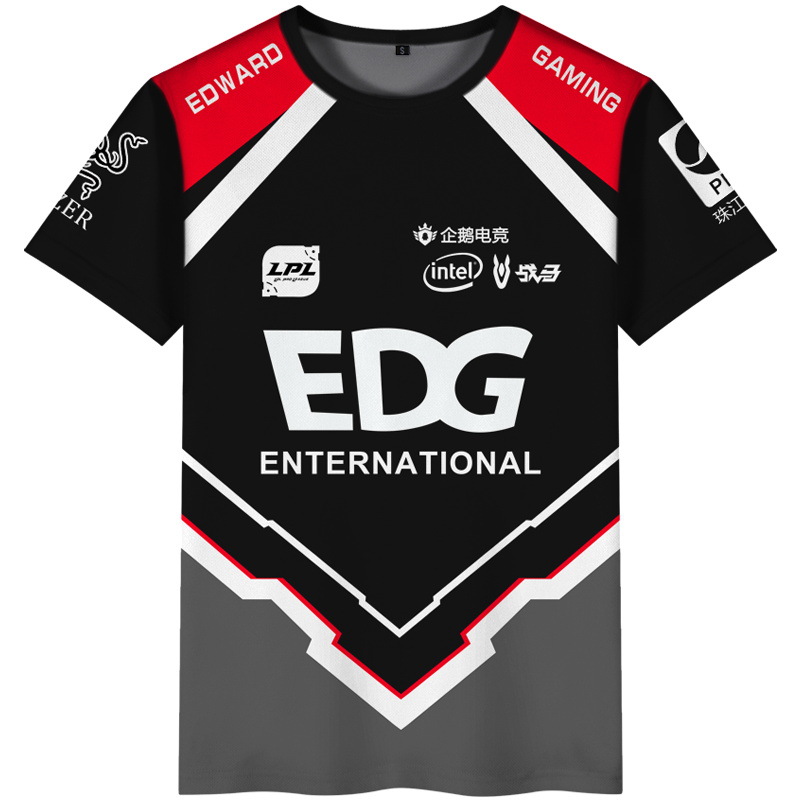 edg战队服lpl联盟游戏clearlove同款t恤比赛服s10全球总决赛短袖-阿里