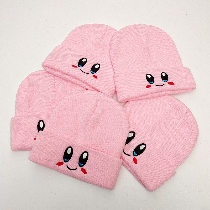 Korean Ins Super Popular Knitted Hat Men's Oversized Head Circumference Embroidered Pullover Beanie Hat Curling Pile Style Woolen Cap Children