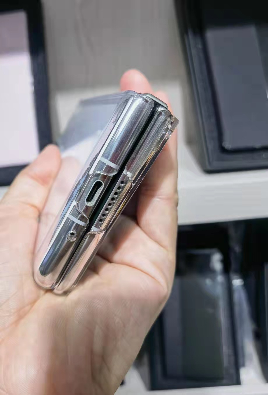 适用华为matex2手机壳双面折叠屏保护套透明清水硬壳全包超薄简约