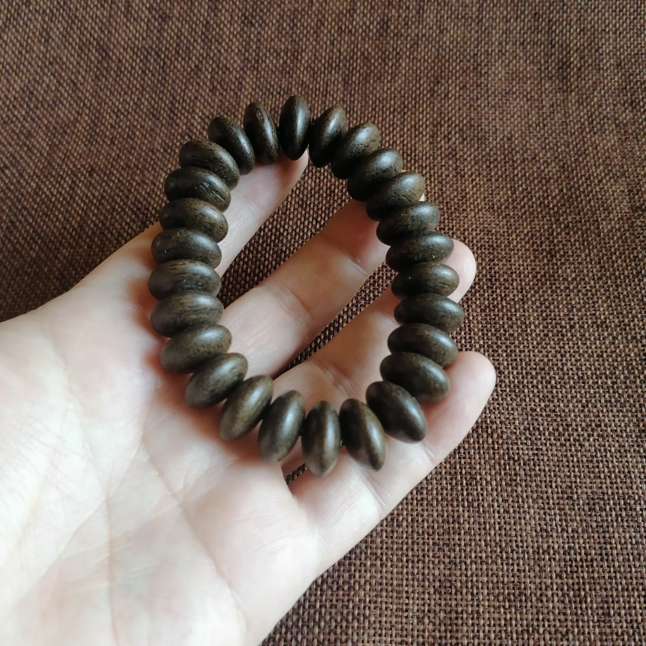 批发加里曼丹沉香手串算盘珠手串老料沉香木佛珠沉香男士手串