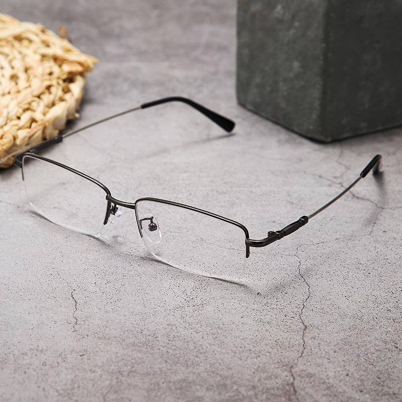 男女新潮流半框眼镜框金属合金眼镜架新款半框眼镜架近视眼镜批发
