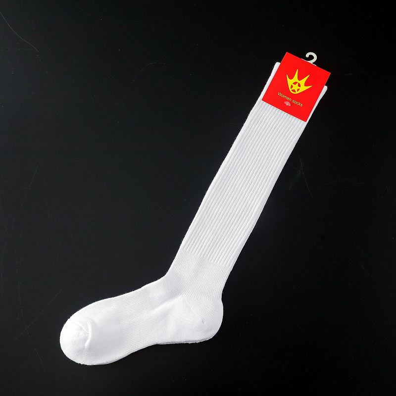 冬季毛巾底加厚运动袜子极意排球袜跑步健身休闲长统女袜高筒保暖