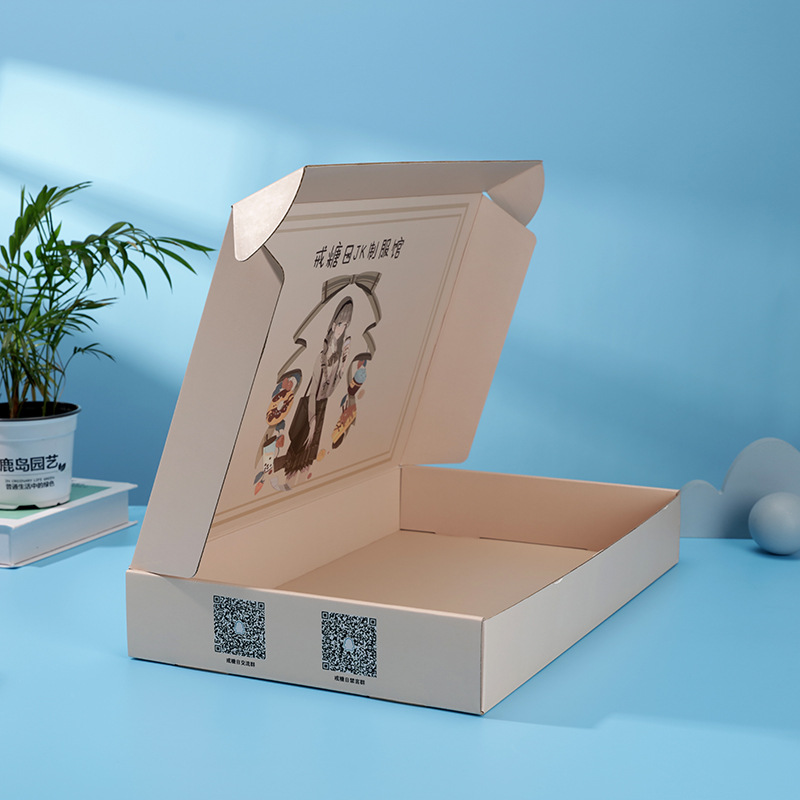 彩色飞机盒定做 服装包装盒packaging洛丽塔jk制服内衣彩印飛機盒