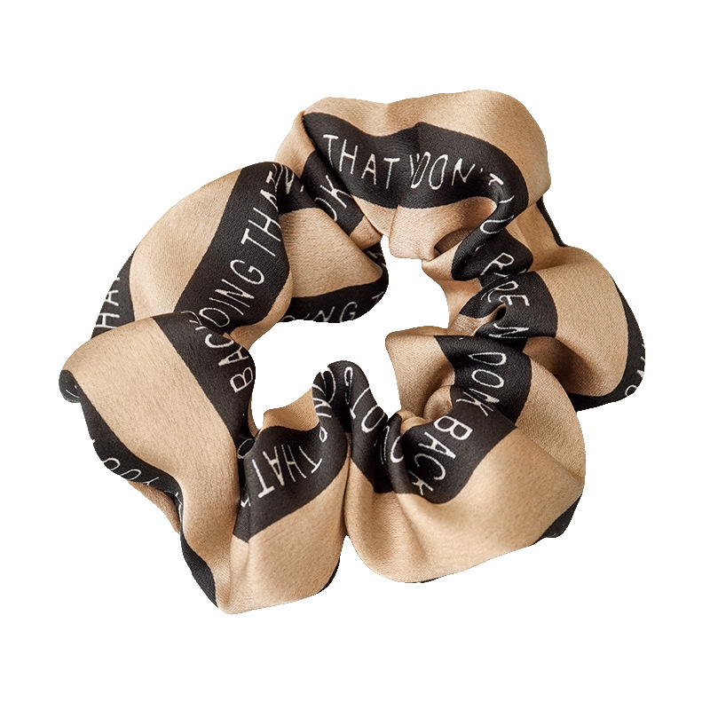 发圈创意波西米亚风英文字母布艺头绳欧美时尚气质高弹力大肠发圈