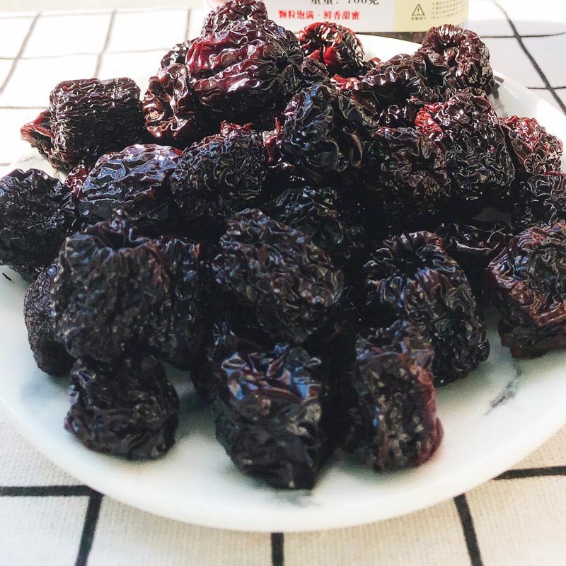 批发代发桶装圆乌枣黑枣紫晶乌枣烟熏枣大圆形枣子大枣毛重700g