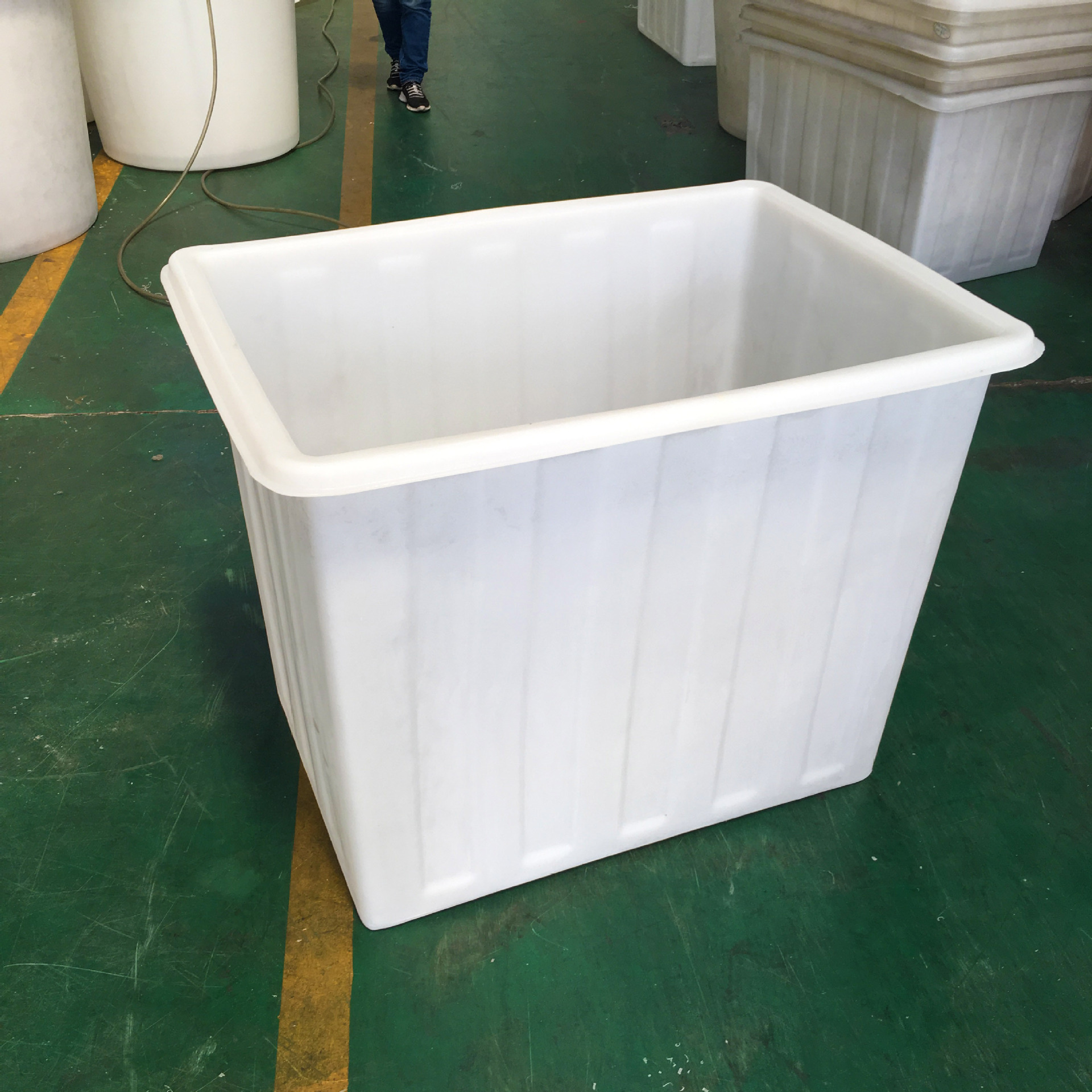 常州450l塑料方形水箱塑料盆 加厚方箱塑料食品加工桶储水塑胶箱