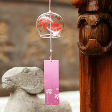日式风铃玻璃铃铛创意卧室挂件冥想夏日和风挂饰门饰女生一件批发