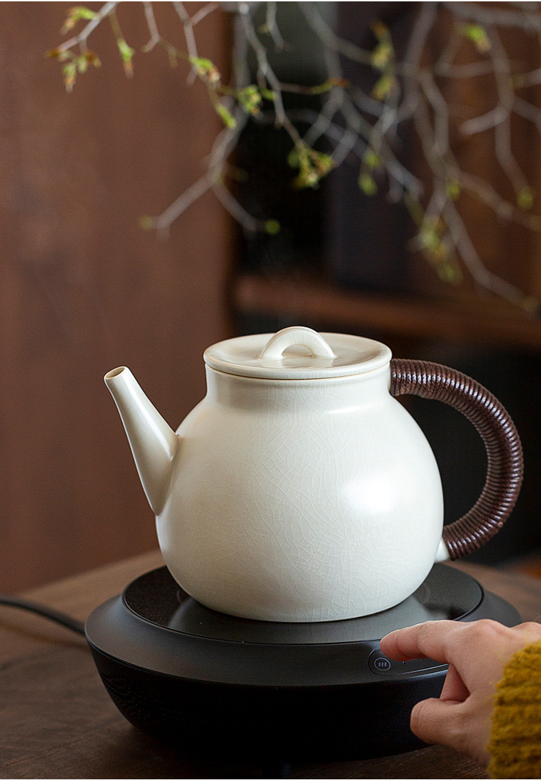 苏打釉陶壶家用电陶炉煮茶茶壶耐高温煮水陶瓷耐热 烧水壶 净水壶