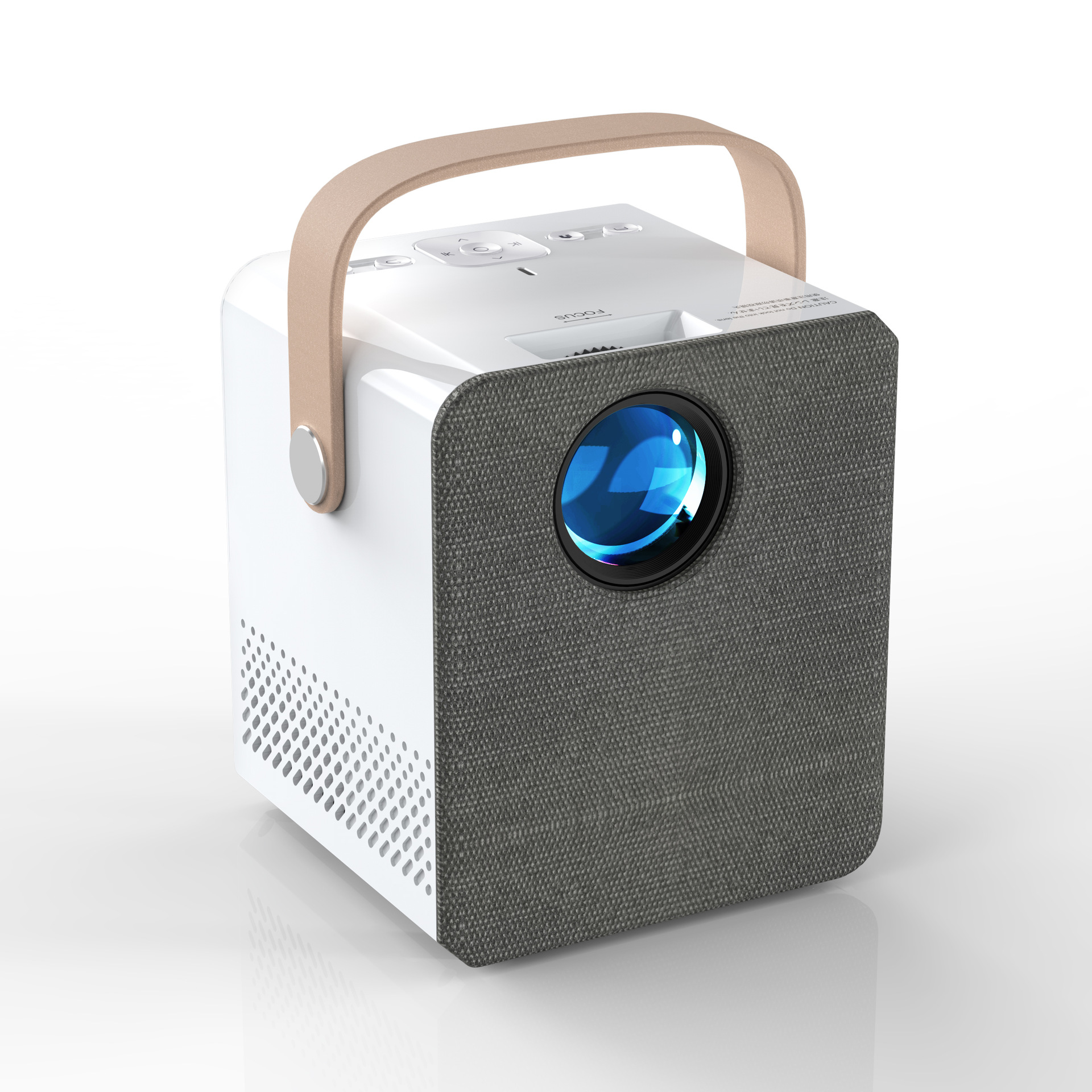 新款cy303投影仪家用1080p家庭影院电视侧投可连手机同屏器投影机