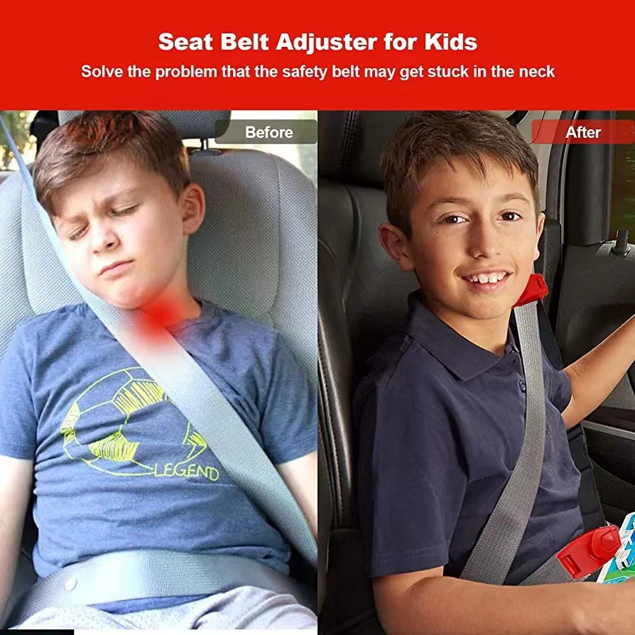 Car Safety Belt Regulator Children's Seat Safety Belt Anti-Collision Anti-Strangulation Neck Anti-Card Neck Limit Fixed Strap Buckle