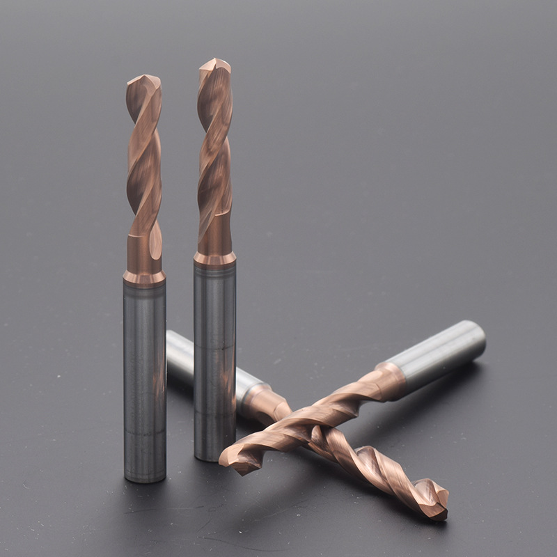 60度外冷合金钨钢钻头定柄数控麻花钻3倍5倍径等柄合金钻高硬打孔
