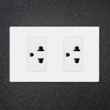 fiko二位外贸插座15a泰国泰标插座118型白色外贸面板批发插座