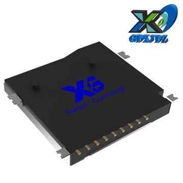 自弹卡座micro sd 卡座sd连接器 外焊micro sd内存 自弹式tf sd座