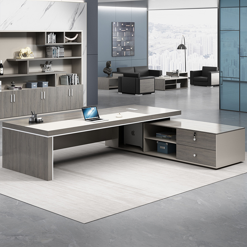 Office Boss Desk Simple Modern Boss President Office Desk and Chair Combination Single Executive Manager Desk Executive Desk