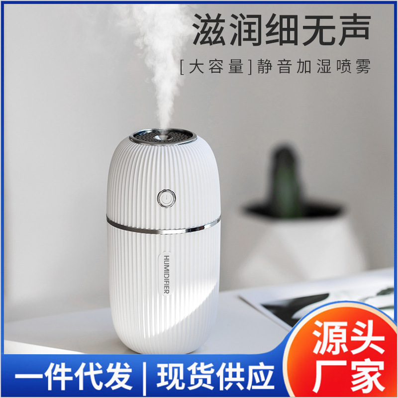 2023 New Silent Mini Humidifier Household Desk Moisturizing Spray Car Air Purifier Gift Wholesale