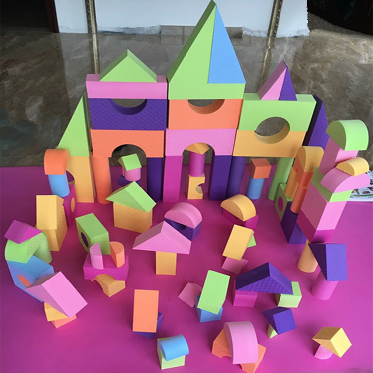 厂家供应eva泡沫积木砖幼儿园搭建儿童建构区材料大型拼装大块