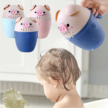 Kids Bath Tool Cartoon Pig Baby Bath Caps Cute Toddle跨境专