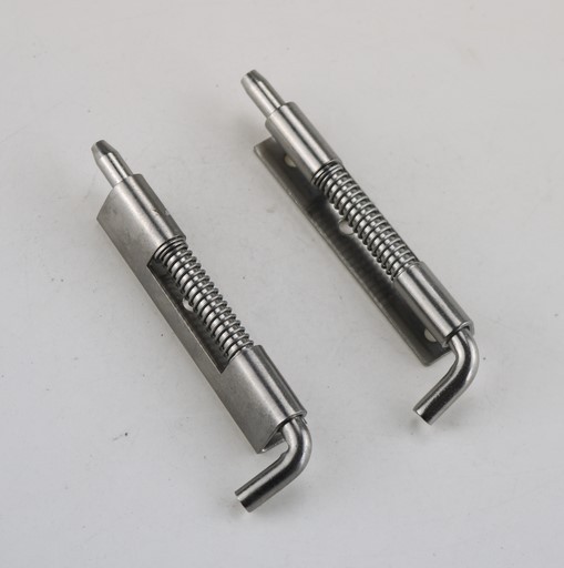 ht3172不锈钢弹簧插销铰链铁皮柜门可拆左右插销hl035-1b柜门插销