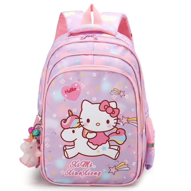 Cartoon Hello Kitty Children's Schoolbag Primary School Students Grade 1-3 Backpack Kindergarten Big Class Children Girl Backpack