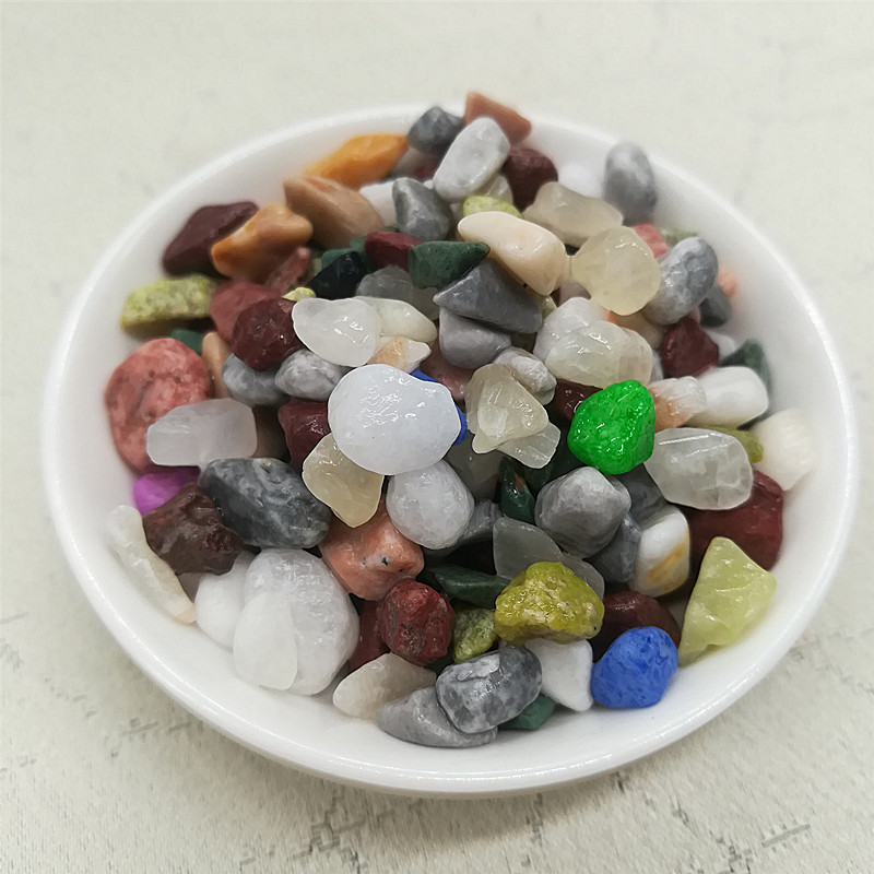 鱼缸造景彩石 水族箱石子 花园造景鹅卵石 花盆铺面石子