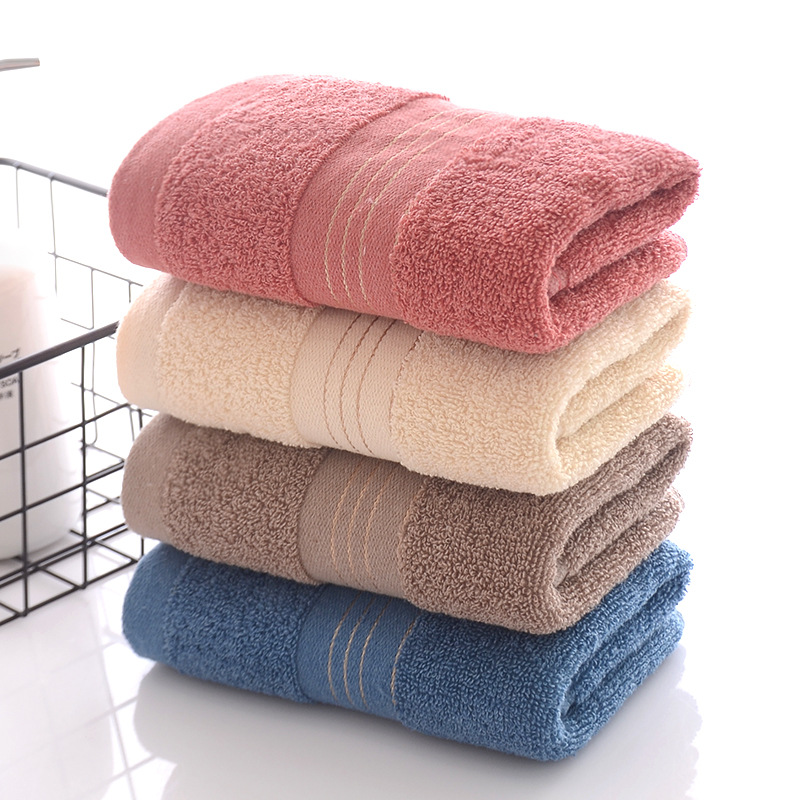 Factory Wholesale 32-Strand Thick Cotton Towel Absorbent Soft Skin-Friendly Breathable Face Cloth Face Towel 100% Cotton Towel