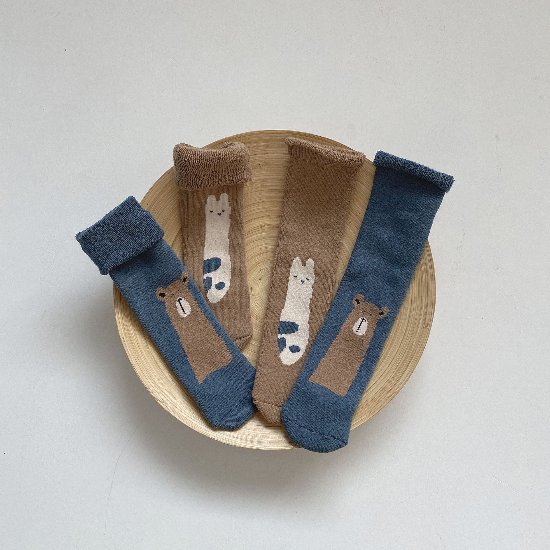 婴儿袜子新生婴春秋纯棉秋冬季可爱超萌男中长筒幼童宝宝加厚保暖