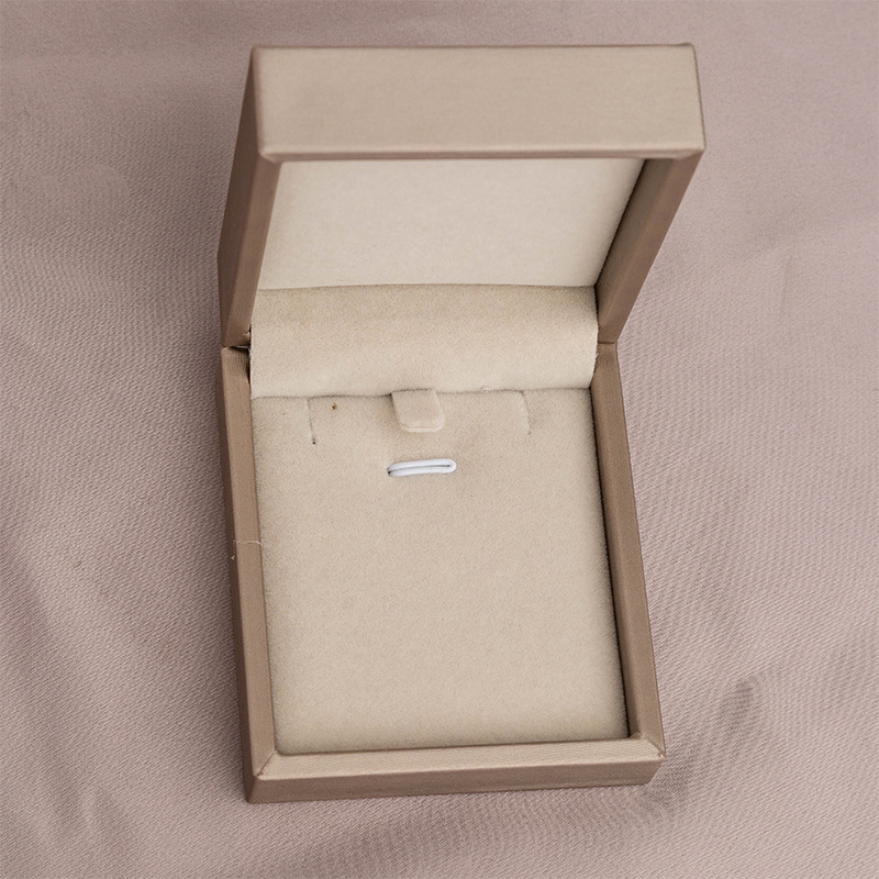 Champagne Square Pu Brushed Ring Box Necklace Bracelet Jewelry Gift Box Bracelet Jewelry Storage Jewelry Box