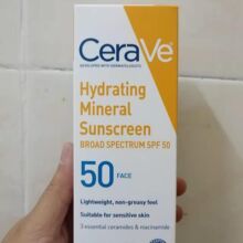 现货Cera|Ve 适、乐肤防晒霜物理防护面霜乳液滋润保湿修护霜75ml