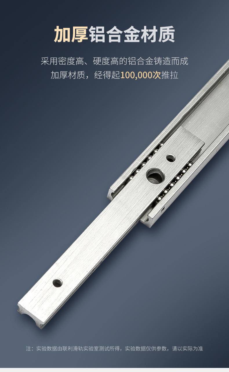 现货供应sar3滑轨20mm宽双层三节小滑轨ar3铝合金三节滑轨导轨