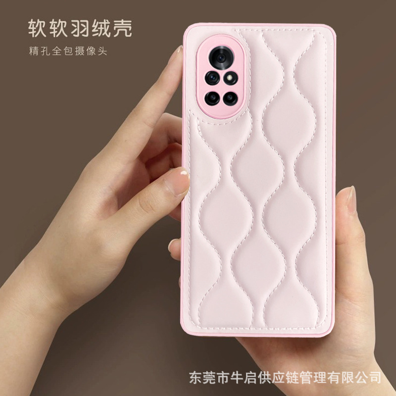 泫雅风适用华为nova8手机壳车线羽绒服 nova8pro全包防摔保护套女