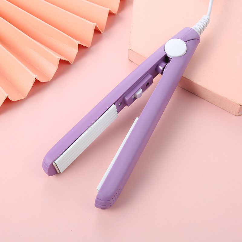 Hair Styling Iron Hair Straightener Student Mini Female Small Electric Hair Straightener Hair Curler and Straightener Dual-Use Bangs Hair Straightener and Curler Factory Direct Sales