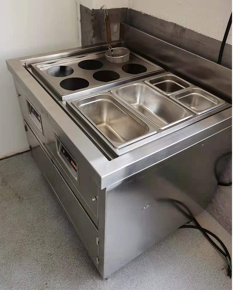 商用六眼煮面炉连保温台煮面烫粉麻辣烫保温菜品一机多用厨房设备