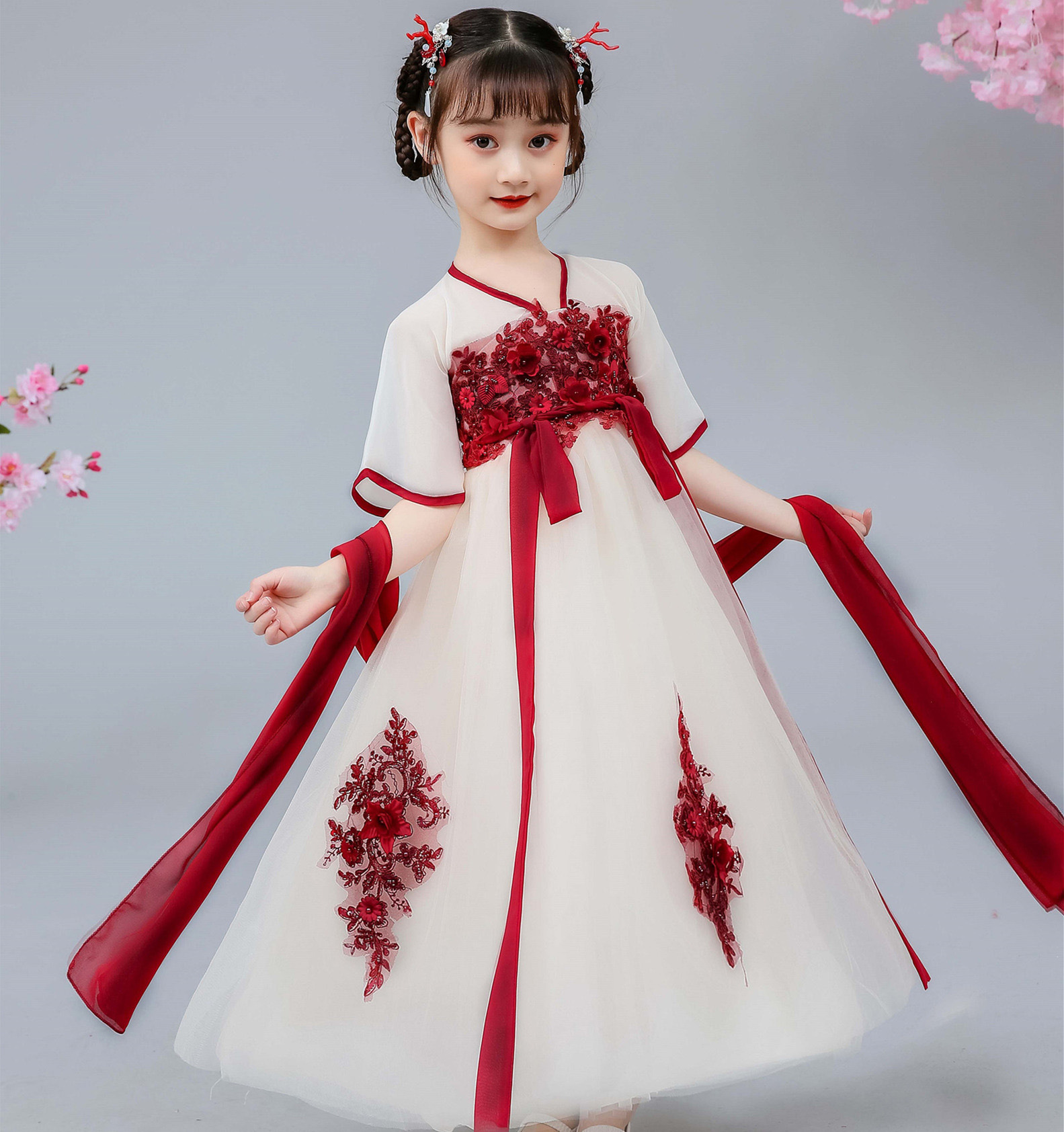 女童汉服超仙女襦裙儿童古风连衣裙中国风童装小女孩唐装古装夏季