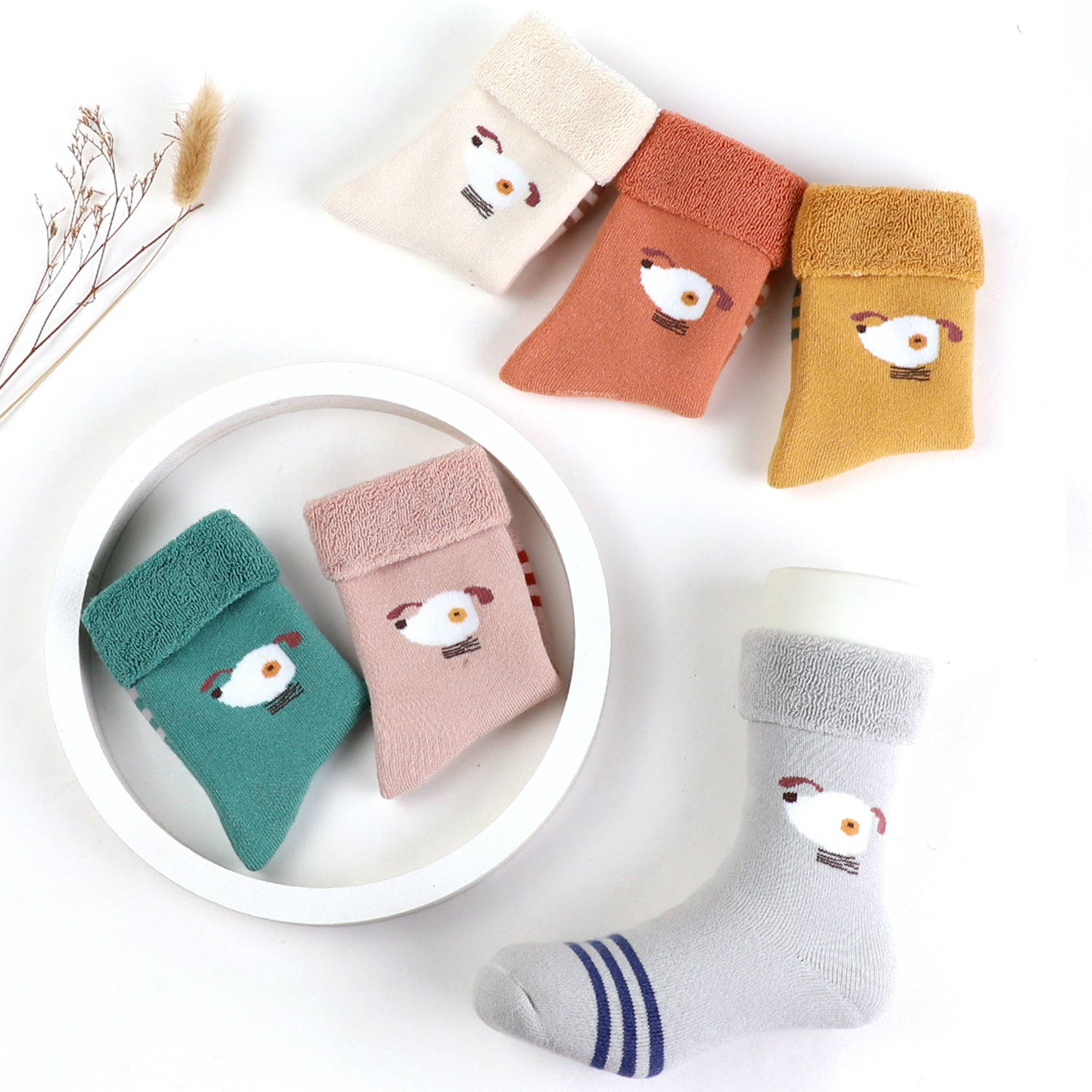 岁批发男女厚保暖袜蓓蓓款童袜宝宝儿童袜子秋冬5女童小毛巾袜童