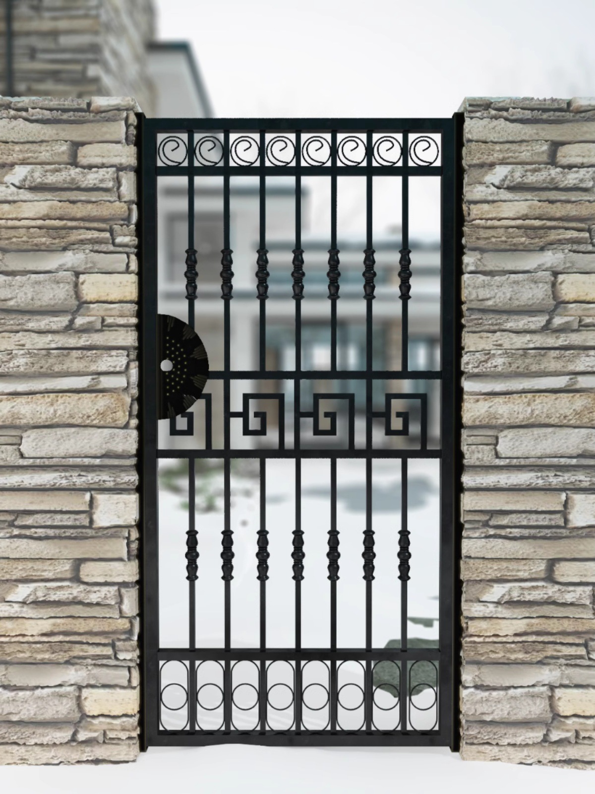 小院门户外花园小铁门庭院小门欧式庭院铁艺小门中式庭院单开