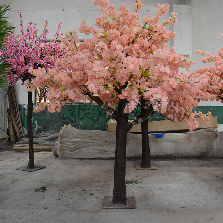 仿真樱花树 七夕情人节假花樱花枝仿真桃花树网红许愿树假樱花树