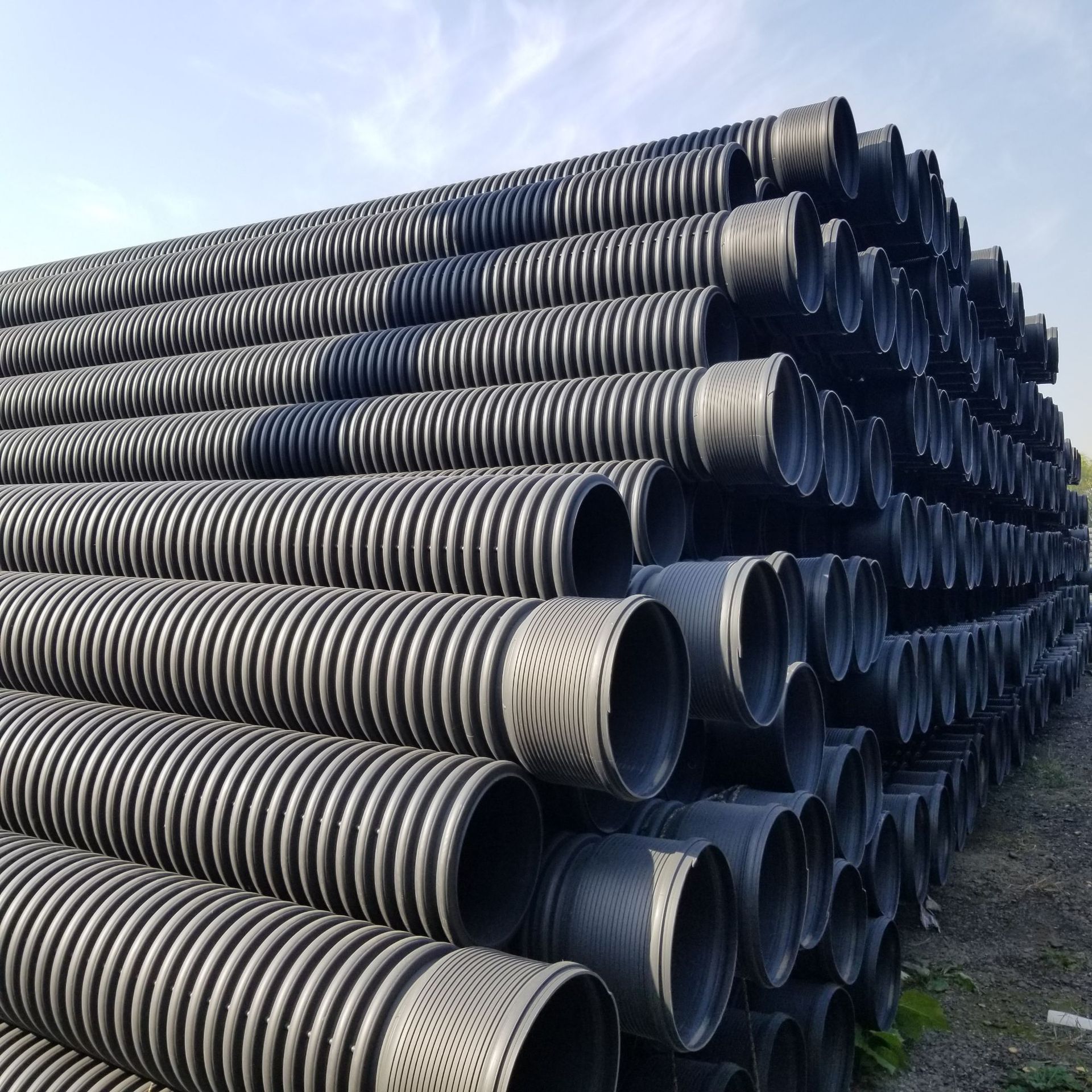 廊坊厂家聚乙烯dn400hdpe双壁波纹管n4n6n8农村污水市政排水-阿里巴巴
