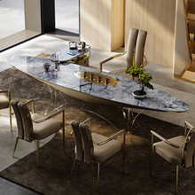 轻奢岩板茶台现代简约茶桌椅组合办公室高端亚克力设计师大泡茶桌
