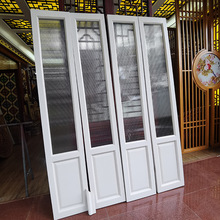 长虹玻璃折叠门开放式厨房折叠门隐形隔断门折叠玻璃门活动隔断门