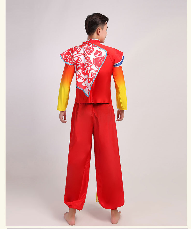 打鼓服演出服女装成人秧歌服男中国风民族腰鼓队水鼓开场舞蹈服装