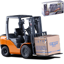 [盒装]凯迪威1:20轻型叉车合金玩具工程车搬货车汽车模型625039