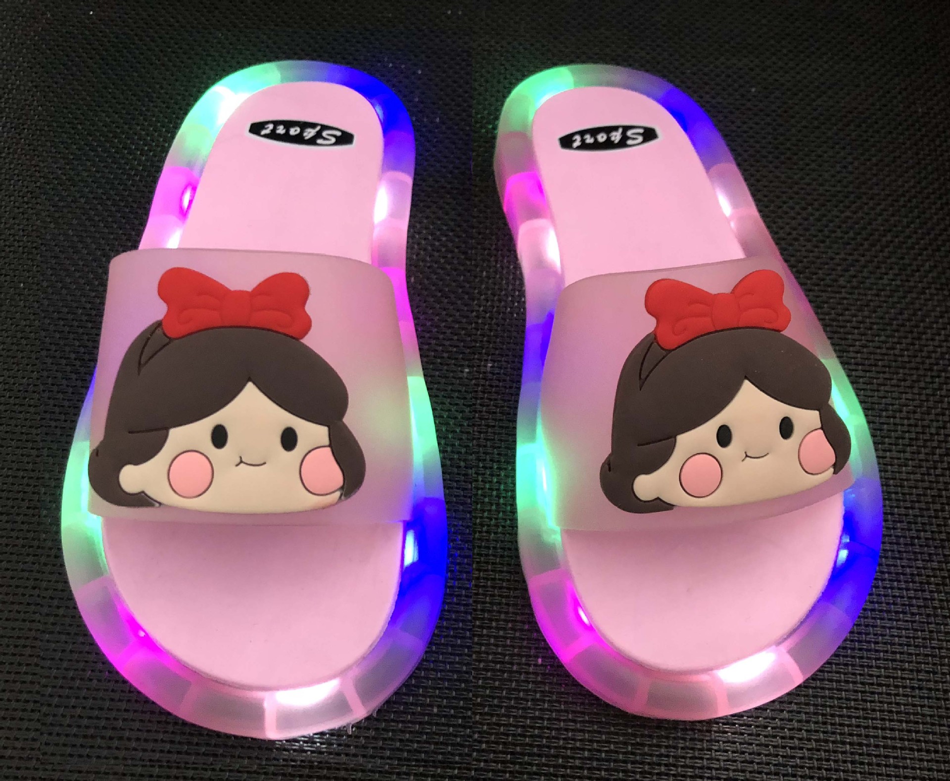 Children's Slippers Luminous Slippers Cartoon Cute Fashion Slippers Unicorn Slippers Unicorn Cross Mirror