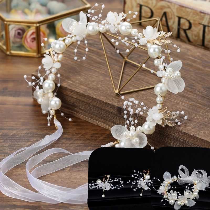 Girls Headdress Mixed Batch Garland Children's Korean Style Super Mori Crown Princess Flower Girl Headdress Flower Wedding Bridal Gown Accessories