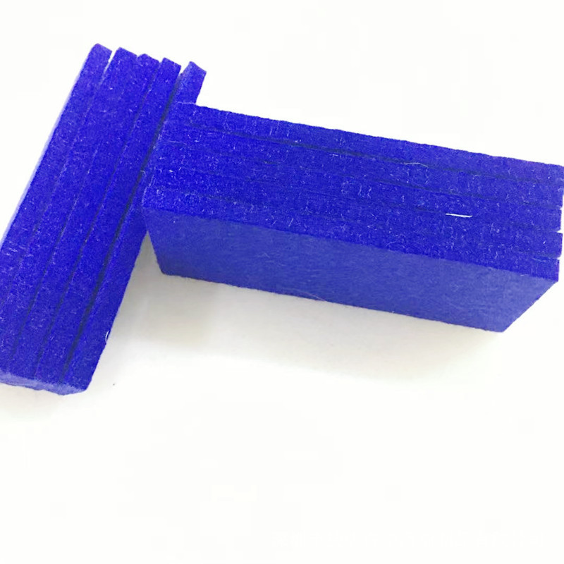 冷风机吸水海绵条定做 蓝色纤维透气吸水棉加工 高密度压缩木棉条