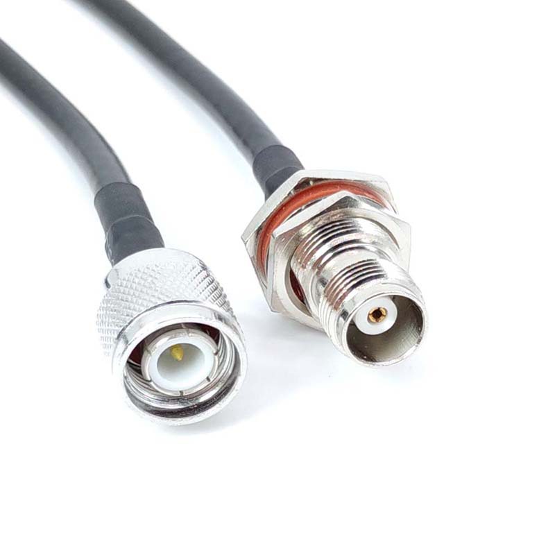 jxrf射频同轴转接线tnc-jk tnc公头转tnc母头rg58线缆天线延长线