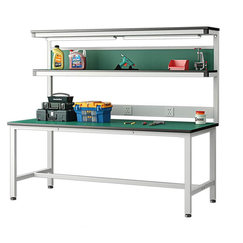 Workshop Anti-Static Workbench Assembly Line Inspection Work Fitter Console Aluminum Alloy Factory Maintenance Packaging Table