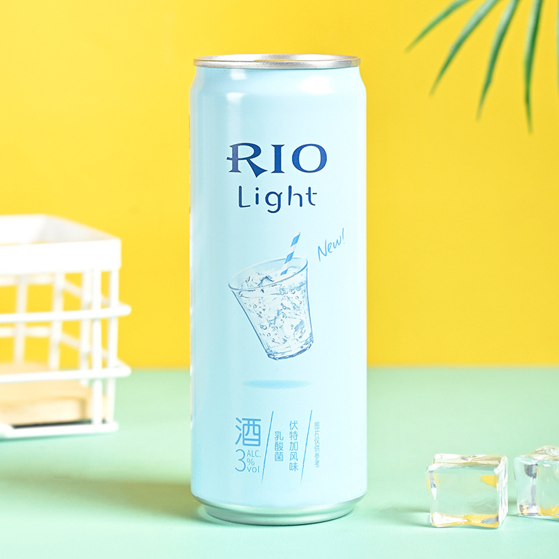 rio锐澳鸡尾酒微醺乳酸菌伏特加味330ml*12罐果酒预调酒24罐整箱